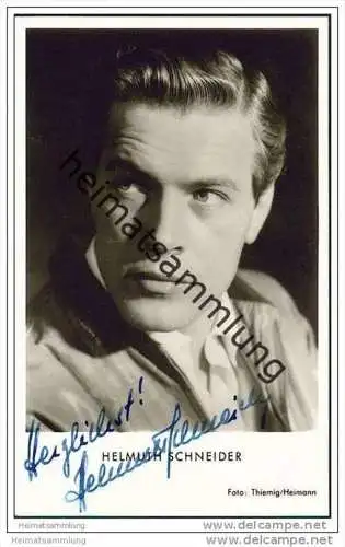 Helmut Schneider - Autogramm - Foto-AK ohne rückseitige Einteilung