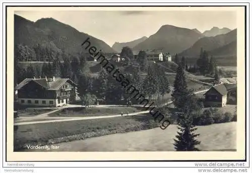 Vorderriss - Gebirgsgasthof zur Post Pächter Hans Franck - Foto-AK