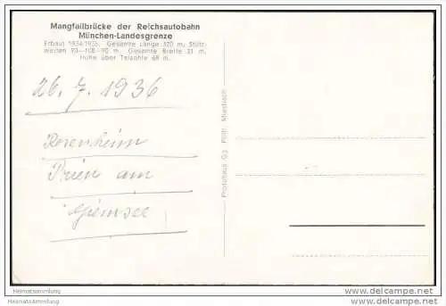 Mangfallbrücke der Reichsautobahn München-Landesgrenze
