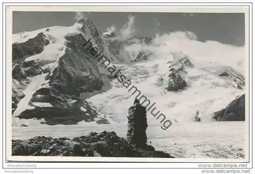 Grossglockner von der Hofmannshütte gesehen - Foto-AK