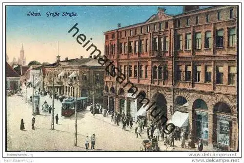 Liepaja - Libau - Grosse Strasse - Strassenbahn