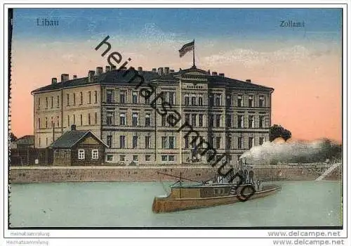 Liepaja - Libau - Zollamt - Schiff