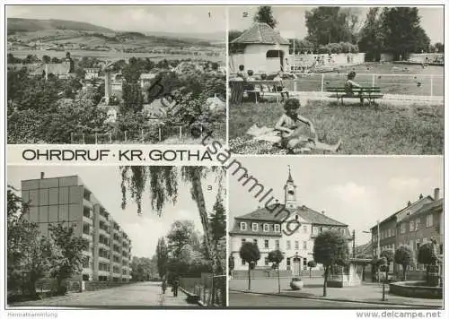 Ohrdruf - Bad - Neubauten - Rathaus - Foto-AK Grossformat - Verlag Bild und Heimat Reichenbach