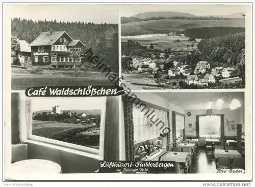 Finsterbergen - Cafe Waldschlösschen - Foto-AK Grossformat - Verlag Foto-Bader Finsterbergen