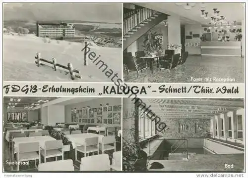 Schnett - FDGB-Erholungsheim KALUGA - Foto-AK Grossformat - Auslese-Bild-Verlag Bad Salzungen