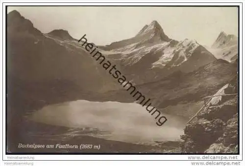 Bachalpsee am Faulhorn - Foto-AK 20er Jahre