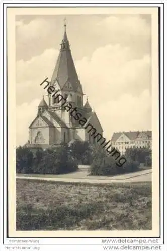 Riesa - Trinitatiskirche - Foto-AK 1953
