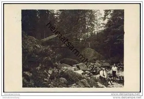 Teufelsbrücke in der Hölle bei Lichtenberg - Foto-AK