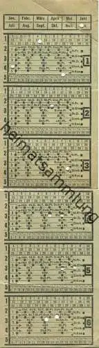 Deutschland - Rostock - Rostocker Strassenbahn AG - Übertragbare Sammelkarte für 6 Fahrten - rückseitig Werbung: Hahn Sp