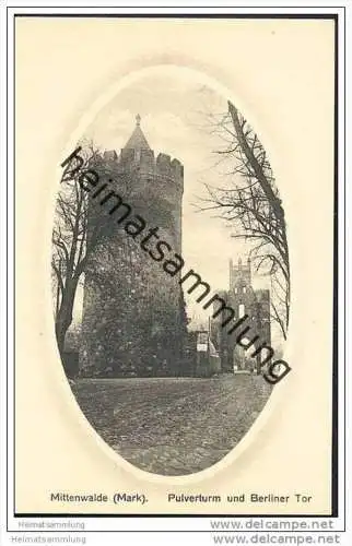 Mittenwalde - Pulverturm und Berliner Tor