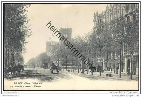 Barcelona - Gran Via ca. 1900