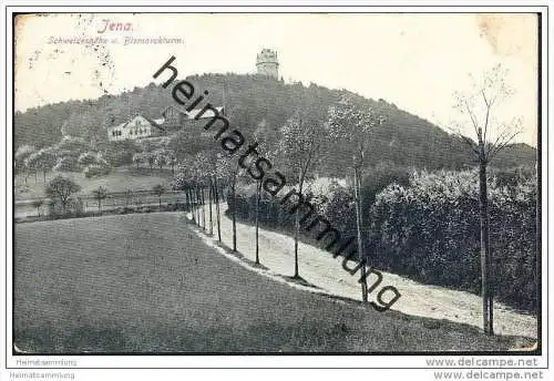 Jena - Schweizerhöhe - Bismarckturm - Bahnpost