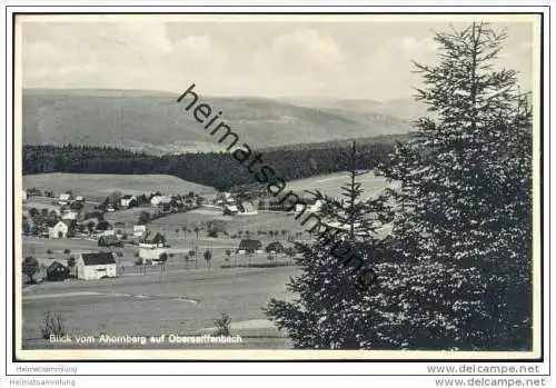 Blick vom Ahornberg auf Oberseiffenbach - Foto-AK