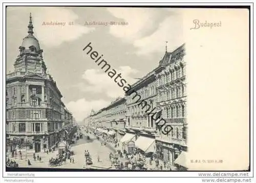 Budapest - Andrassy ut - Andrassy Strasse ca. 1900