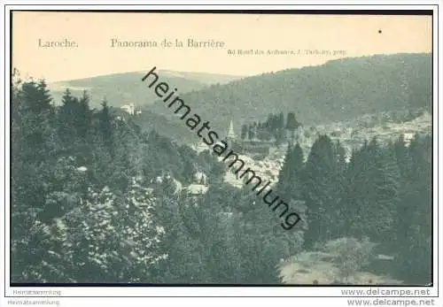 La Roche-en-Ardenne - Province de Luxembourg - Panorama de la Barriere