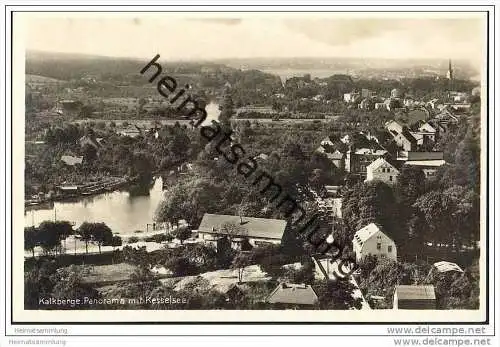 Kalkberge - Rüdersdorf - Panorama mit Kesselsee - Foto-AK 30er Jahre