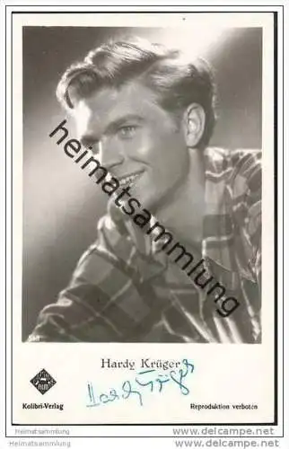Hardy Krüger - Autogramm - Foto-AK ohne rückseitige Einteilung