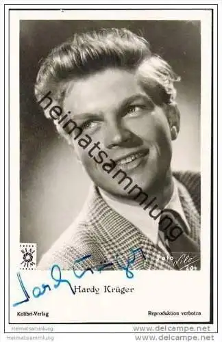 Hardy Krüger - Autogramm - Foto-AK ohne rückseitige Einteilung