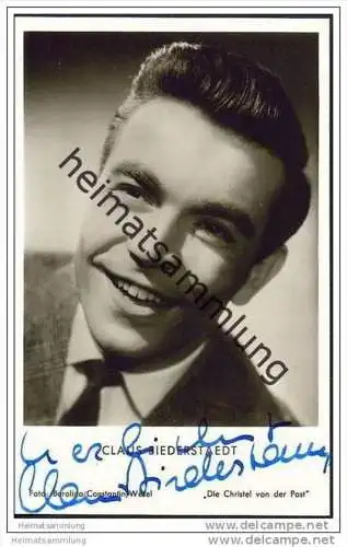 Claus Biederstaedt - Autogramm - Foto-AK ohne rückseitige Einteilung