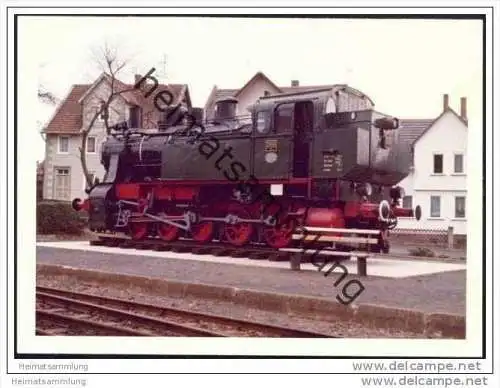 Lokomotive 206 - Denkmal in Naumburg - Foto 7,5cm x 10,5cm 1971