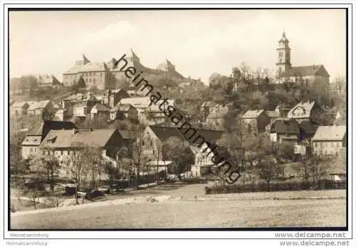 Augustusburg - Teilansicht - Foto-AK 1962