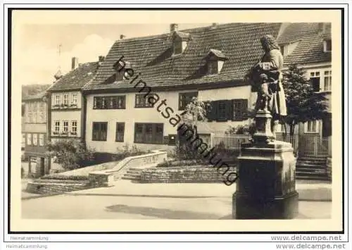 Eisenach - Bachdenkmal - Foto-AK 1953