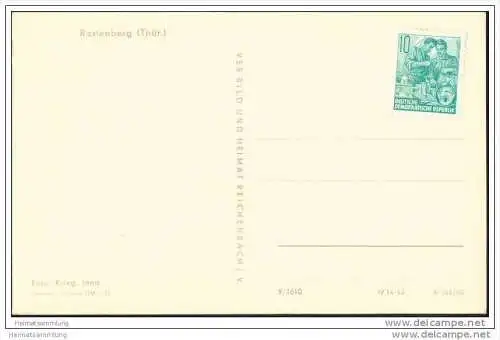 Rastenberg - Panorama - Foto-AK 1960