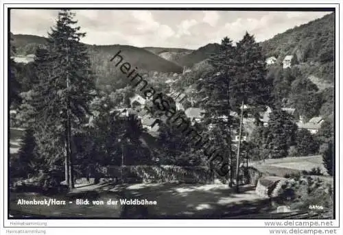 Altenbrak - Blick von der Waldbühne - Foto-AK