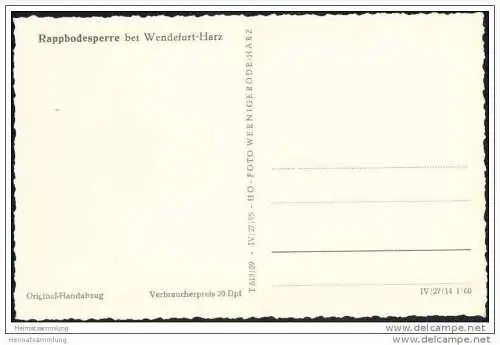 Rappbode-Talsperre - Foto-AK