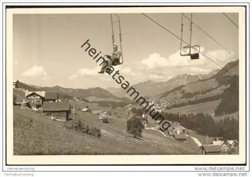 Kleinwalsertal - Sessellift Hirschegg - Heuberg - Foto-AK