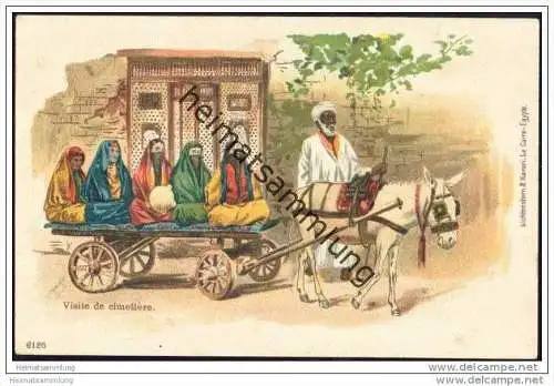 Ägypten - Visite de cimetiere ca. 1900