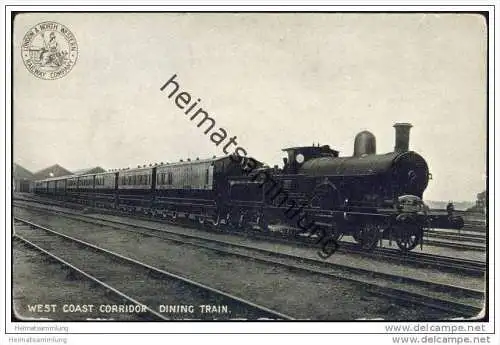 Eisenbahn - West Coast Corridor Dining Train - London &amp; North Western Railway Company - England 1905