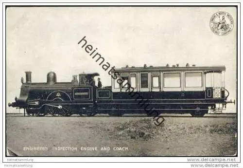 Eisenbahn - Engineer's inspection engine and coach - London &amp; North Western Railway Company - England 1905