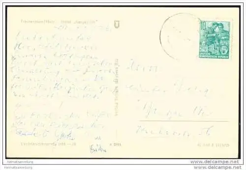 Trautenstein - Hotel Bergeshöh - Foto-AK