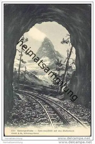 Matterhorn - Gornergratbahn - Tunnelausblick