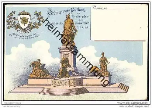 Berlin - Bismarck-Denkmal - Enthüllungsfeier 1901 - Königsplatz
