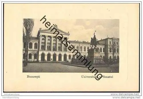 Bukarest - Universitate si Senatul - 30er Jahre