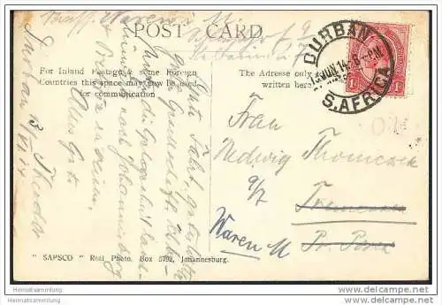 Durban - The fair ocean beach - Foto-AK