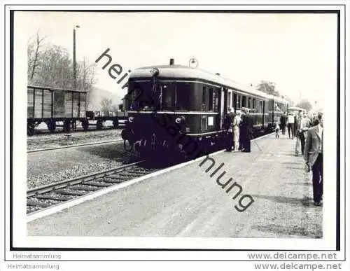 Malsfeld 1969 - Dieseltriebwagen Baureihe VT60 Baujahr 1939 - Foto 7,5cm x 10,5cm