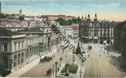 Zürich - Bahnhofplatz - Verlag Carl Künzli-Tobler Zürich
