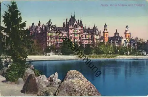 Zürich - Rotes Schloss und Tonhalle - Verlag W. Z.-St. L. = W. Zimmermann-Strässler Luzern