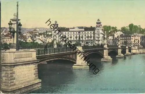 Zürich - Seebrücke und Bellevue