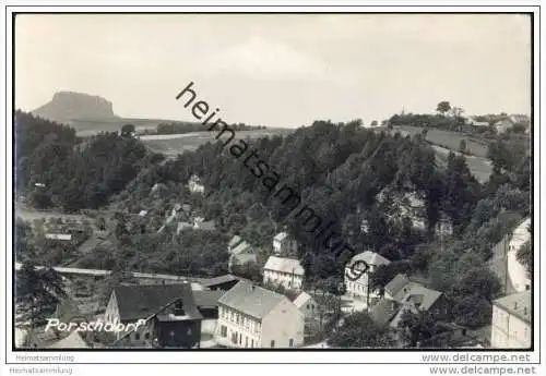Porschdorf - Panorama - Foto-AK