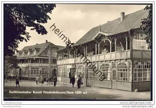 Friedrichsbrunn 1960 - Ho-Gaststätte Schwarzer Adler - FDGB-Erholungsheim - Foto-AK