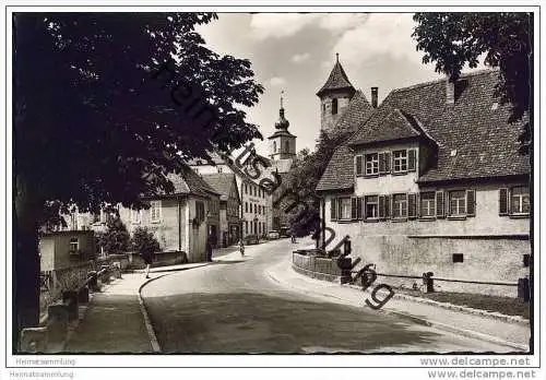 Crailsheim - Langestrasse - Foto-AK