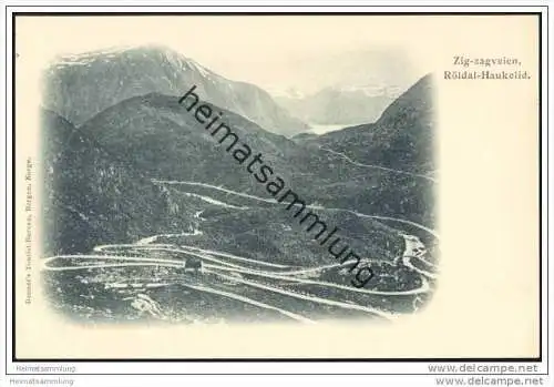 Zig-zagveien - Röldal-Haukelid ca. 1900