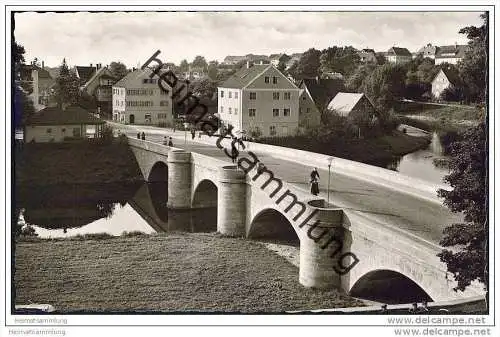 Crailsheim - Jagstbrücke - Foto-AK