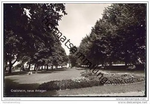 Crailsheim - neue Anlagen - Foto-AK