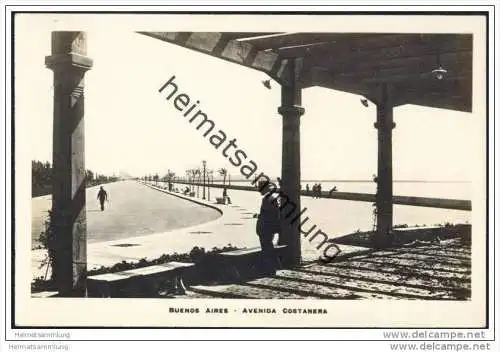 Buenos Aires - Avenida Costanera - Foto-AK 20er Jahre Real Photography