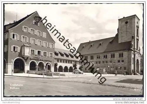 Crailsheim - Rathaus - Hofrat Blezinger'sche Apotheke - Foto-AK